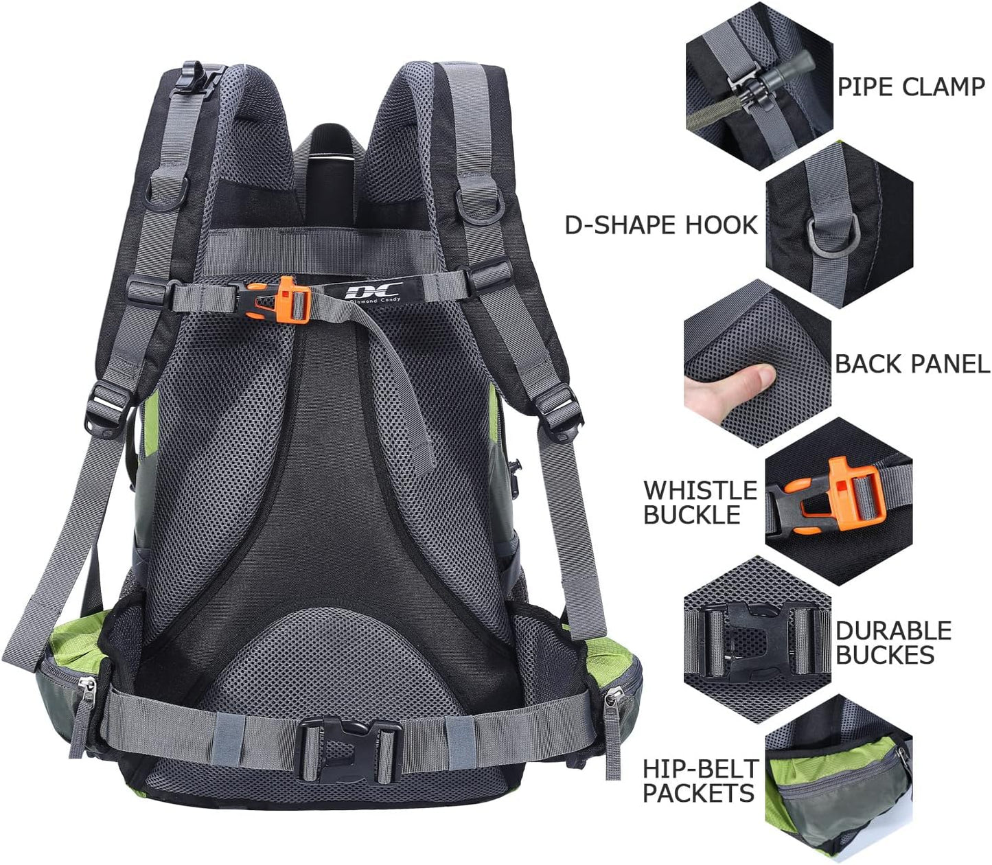 Waterproof Hiking Backpack for Men and Women