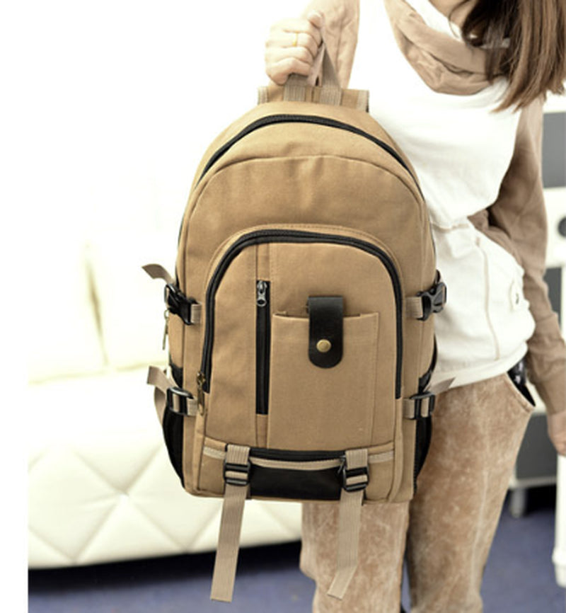 Men'S Backpacks Canvas Backpack Student Bags