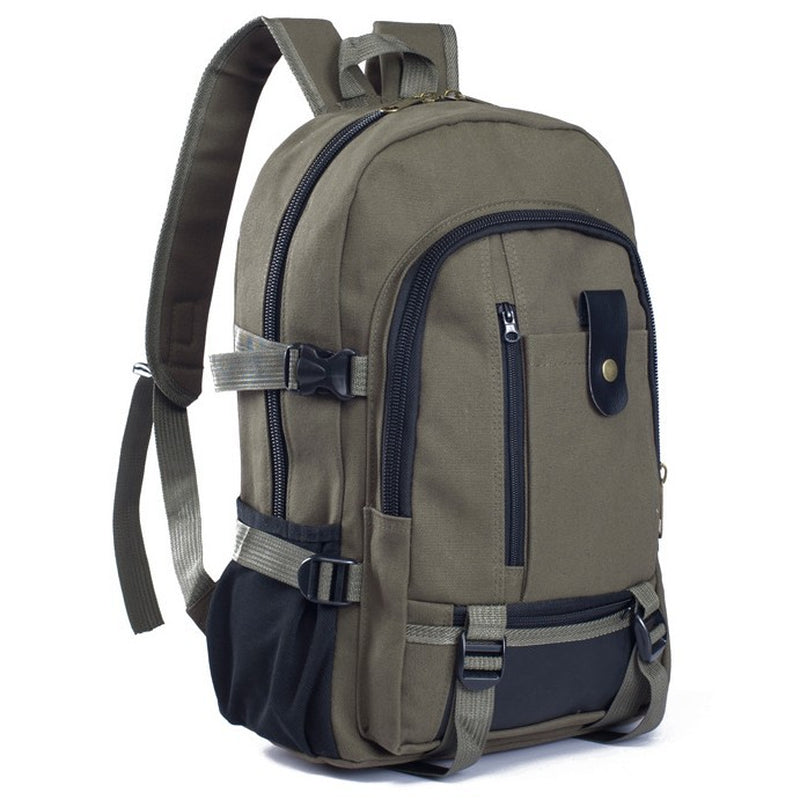 Men'S Backpacks Canvas Backpack Student Bags